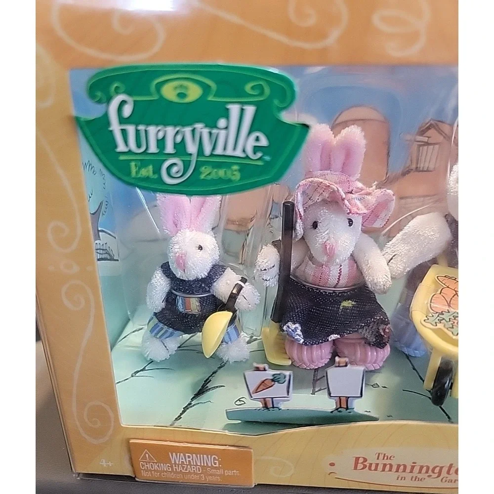 Furryville The Bunningtons in the Garden 2004 Bunny Family Mattel Rabbits